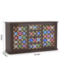 WeeHom Furniture Antique Side board With Tile and Brass Work