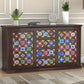 WeeHom Furniture Antique Side board With Tile and Brass Work