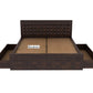 Solid Sheesham Wood Bed with Drawer for Bedroom | Solid Wood Double Bed Cot (Without Bedside)