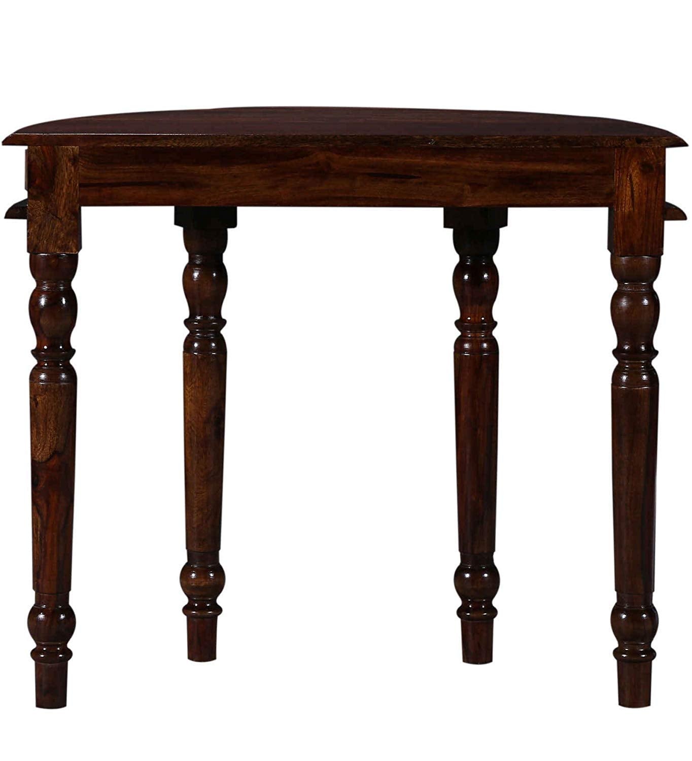 Wooden Half Round Console Table