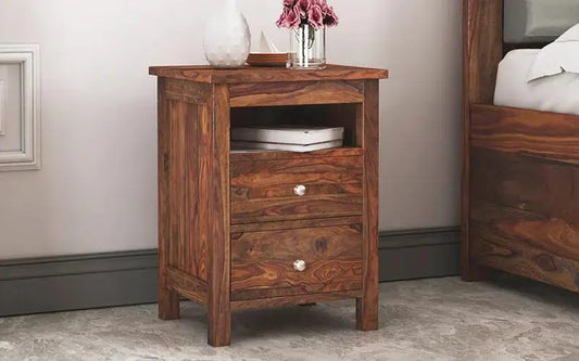 CAMARO Solid Wood Sheesham Bedside Table